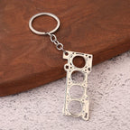 Car Lover Gear Head Keyring