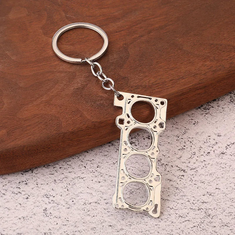 Car Lover Gear Head Keyring